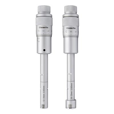 Indvendig 3-punkt mikrometre i sæt 12-20 mm inkl. forlænger og kontrolringe